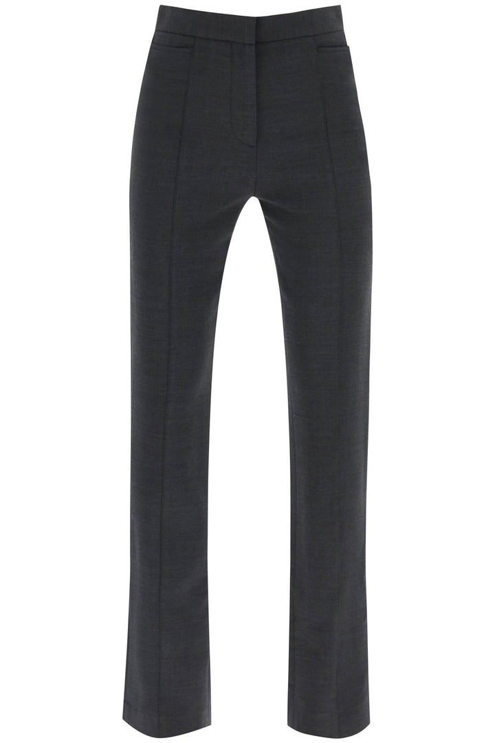 Toteme Slim Pants With Flared Cut   Grigio