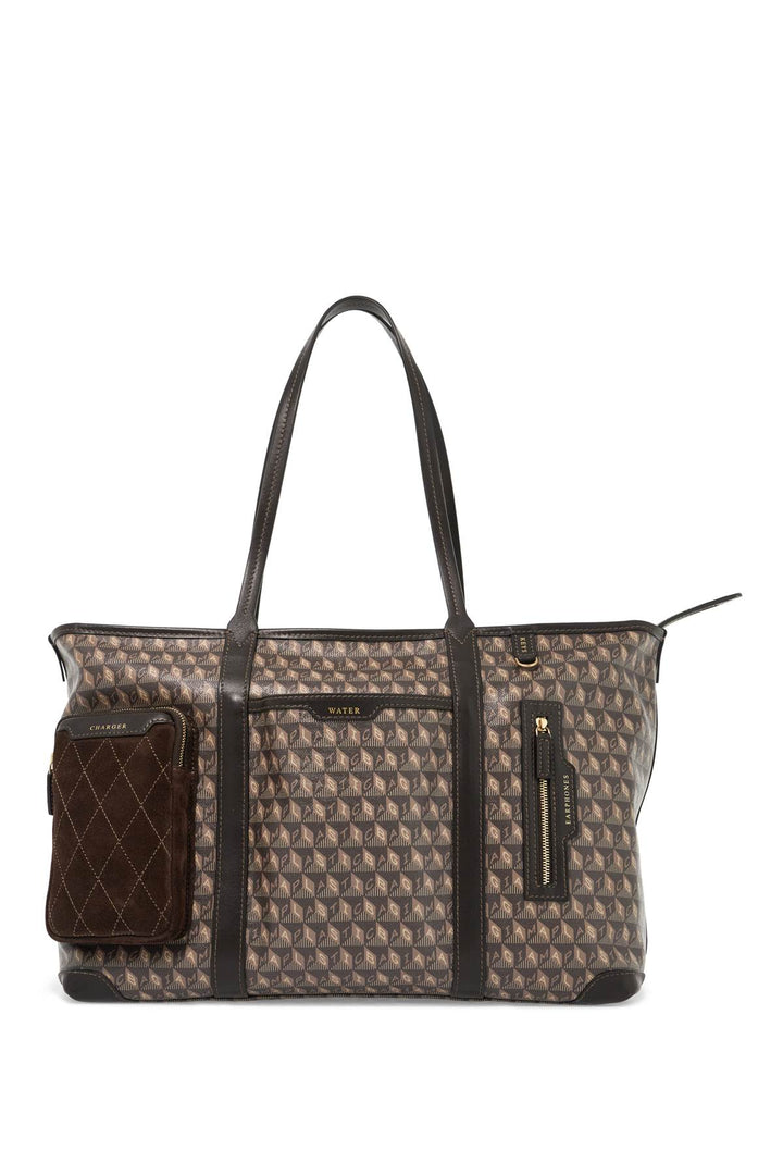Anya Hindmarch Replace With Double Quotei Am A Plastic Bag In Flight Tote   Brown