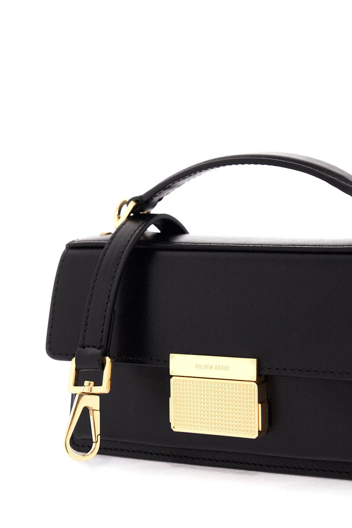 Golden Goose Mini Venice Leather Palmellata Handbag   Black