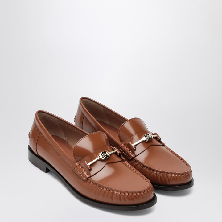 Ferragamo New Vara  Moccasins with chain