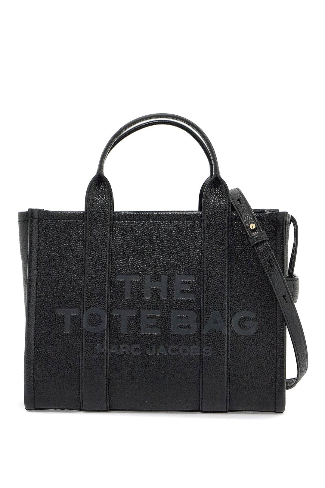 Marc Jacobs The Leather Medium Tote Bag   Black