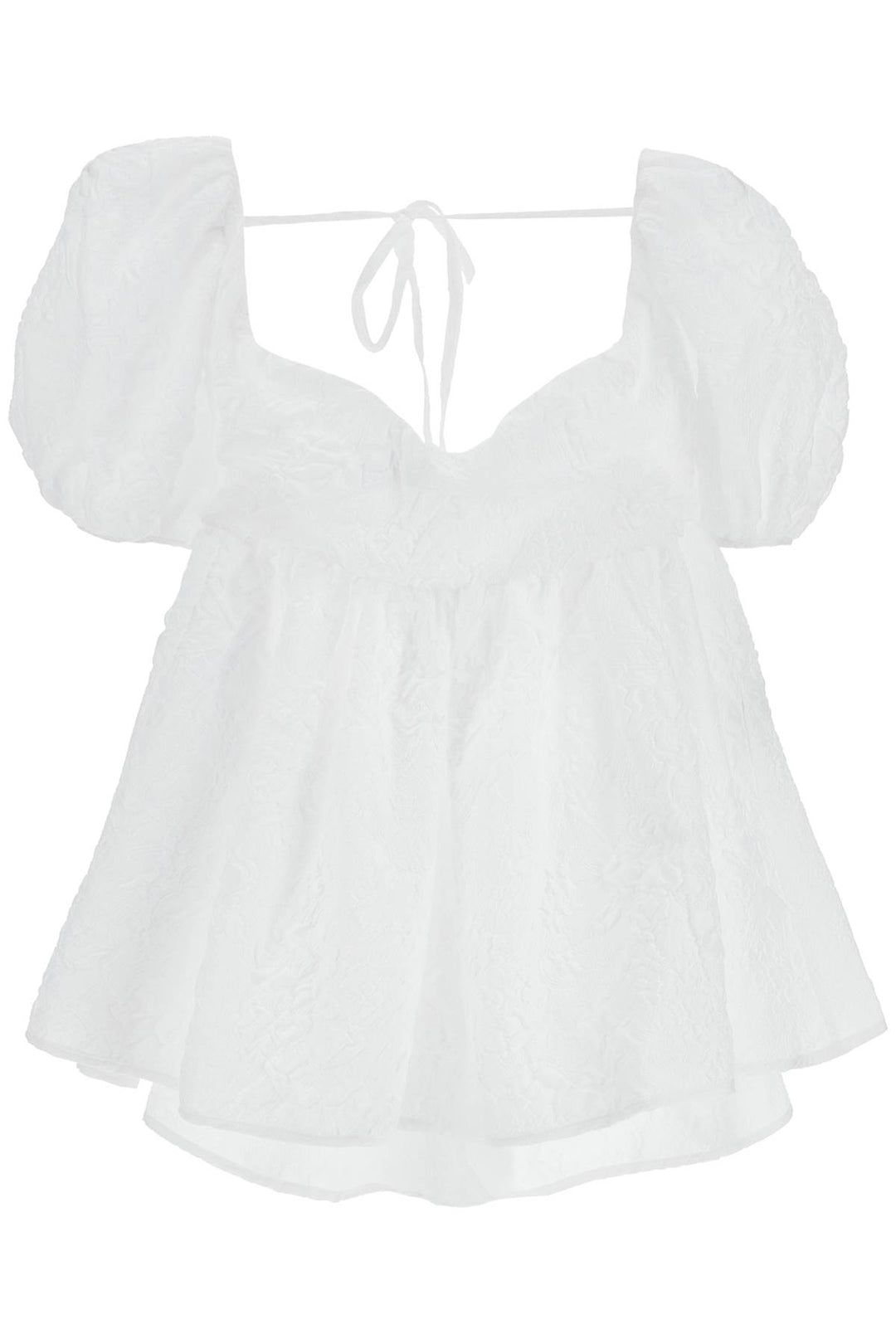 Cecilie Bahnsen 'Sari' Top   Bianco