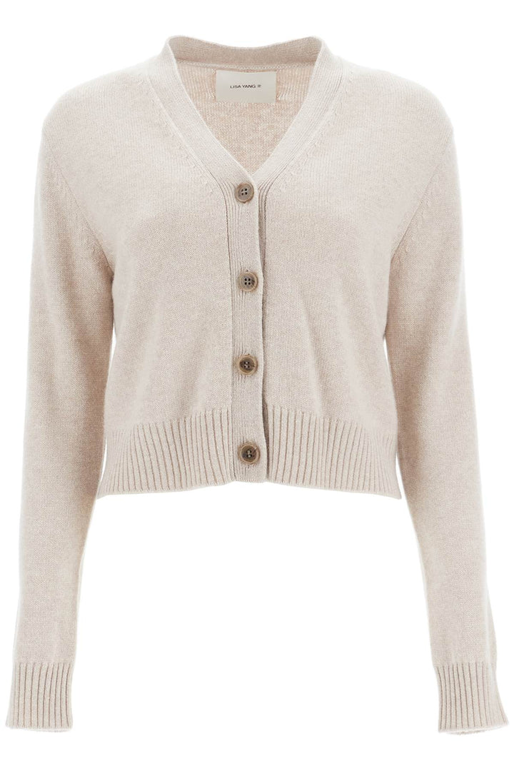 Lisa Yang Cropped Cashmere Cardigan '   Neutral
