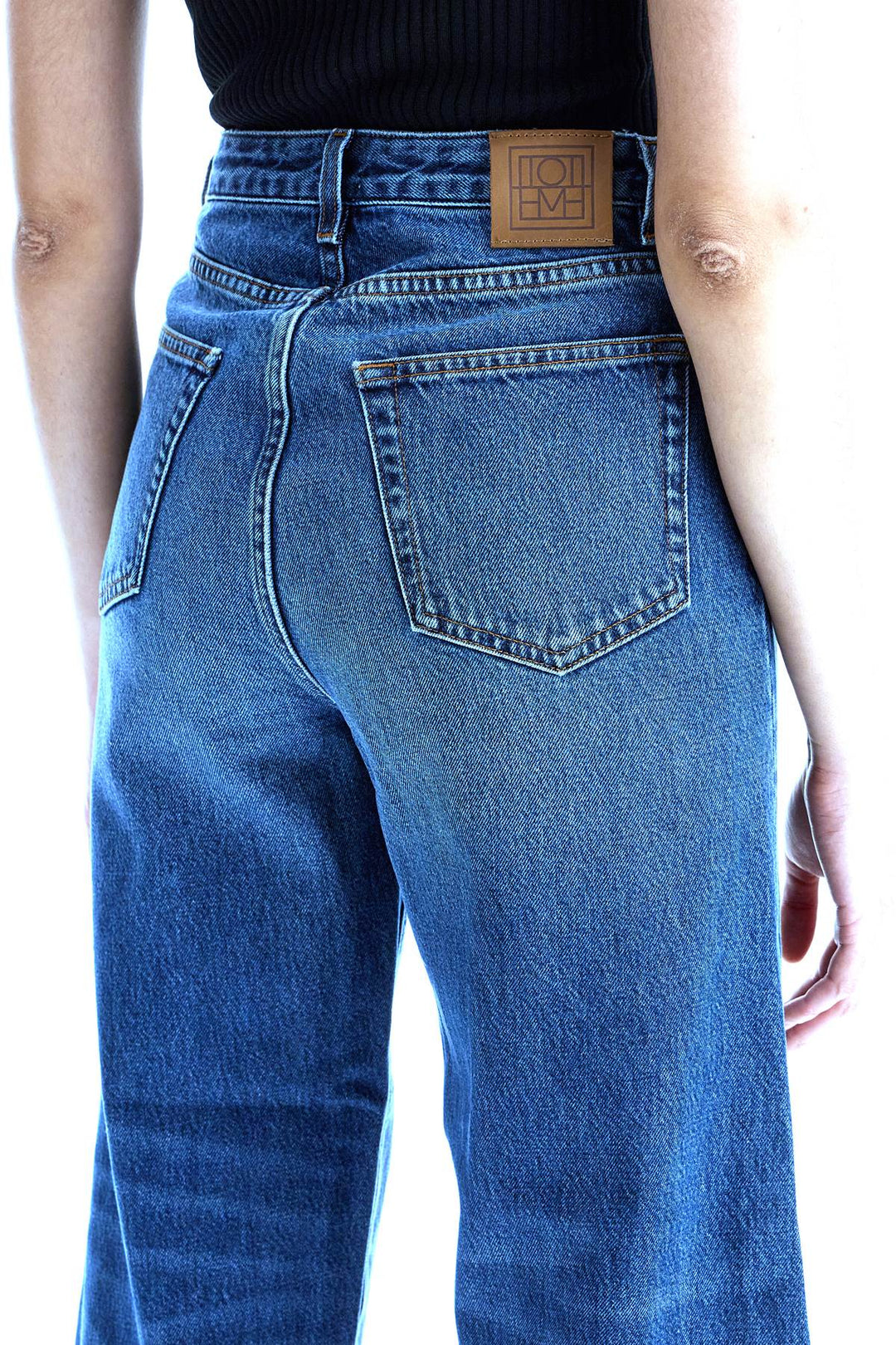 Toteme Cropped Flare Jeans   Blue