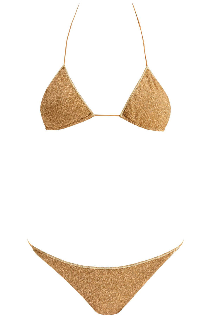 Oséree Lumière Triangle Bikini Set For   Gold