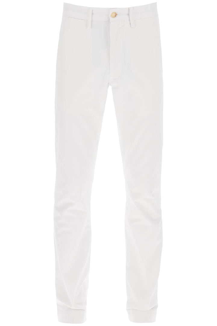 Polo Ralph Lauren Chino Pants In Cotton   Bianco