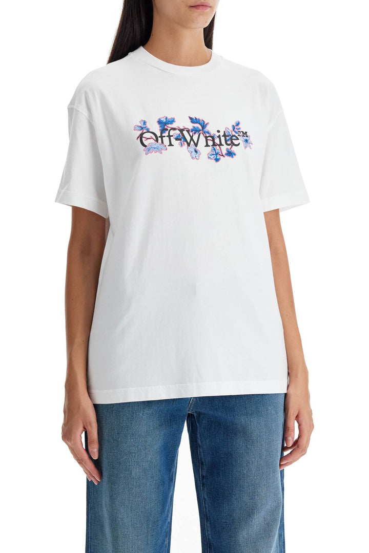 Off White Flower Bookish T