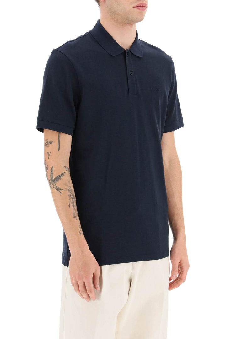 Boss Organic Cotton Polo Shirt   Blu