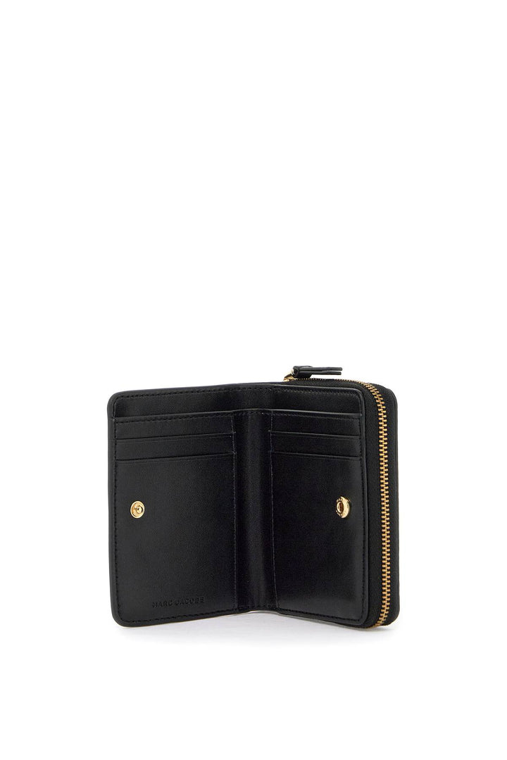 Marc Jacobs The Leather Mini Compact Wallet   Black