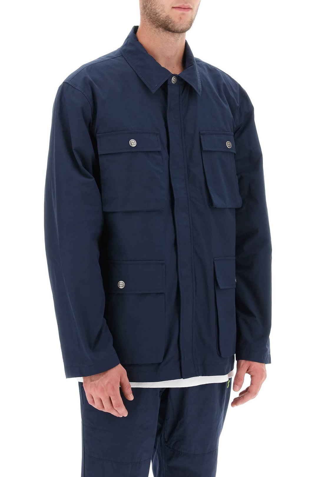 Ksubi 'Detonate' Technical Cotton Jacket   Blu