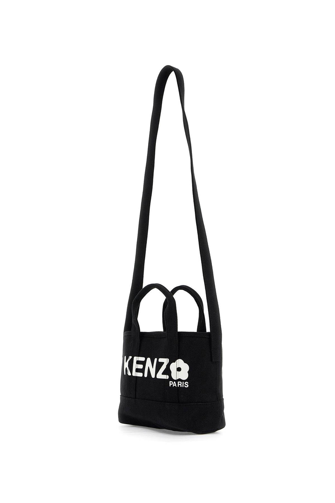 Kenzo Small Utility Denim Tote Bag   Black