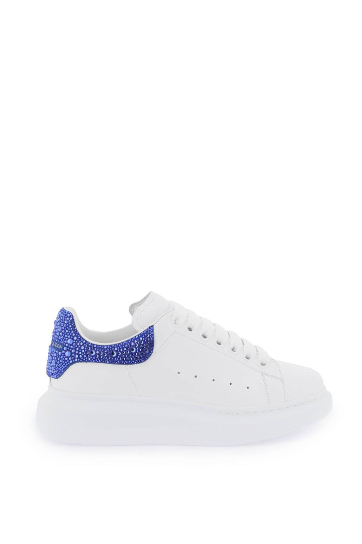 Alexander Mcqueen 'Oversize' Sneakers With Crystals   White