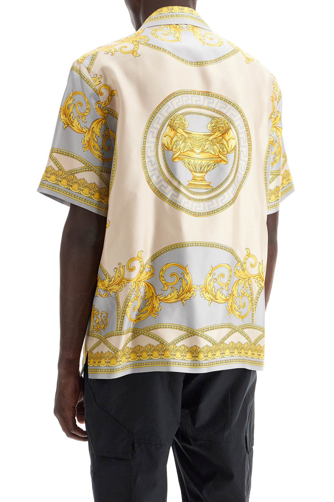 Versace silk bowling shirt gods' collection