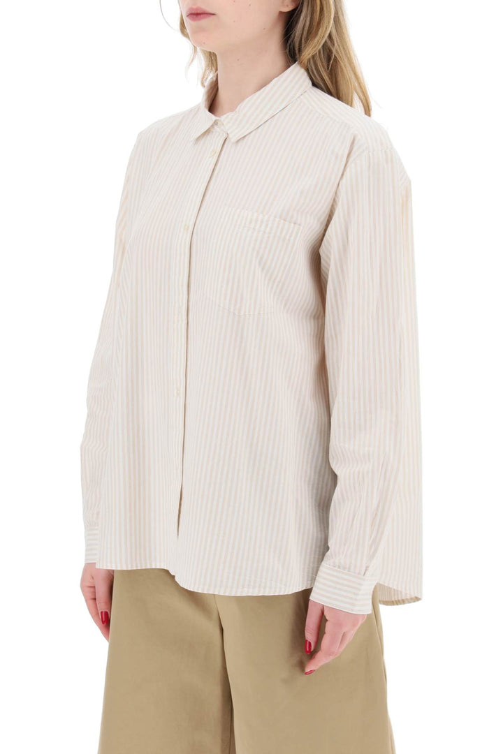 Skall Studio striped oversized shirt