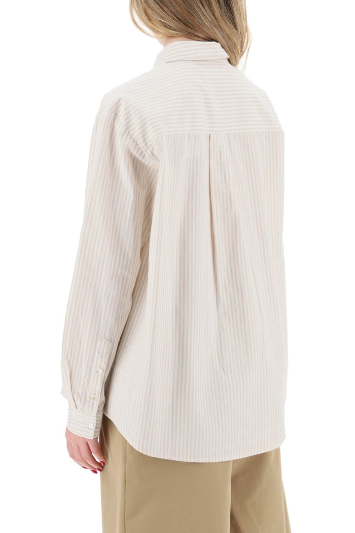 Skall Studio striped oversized shirt