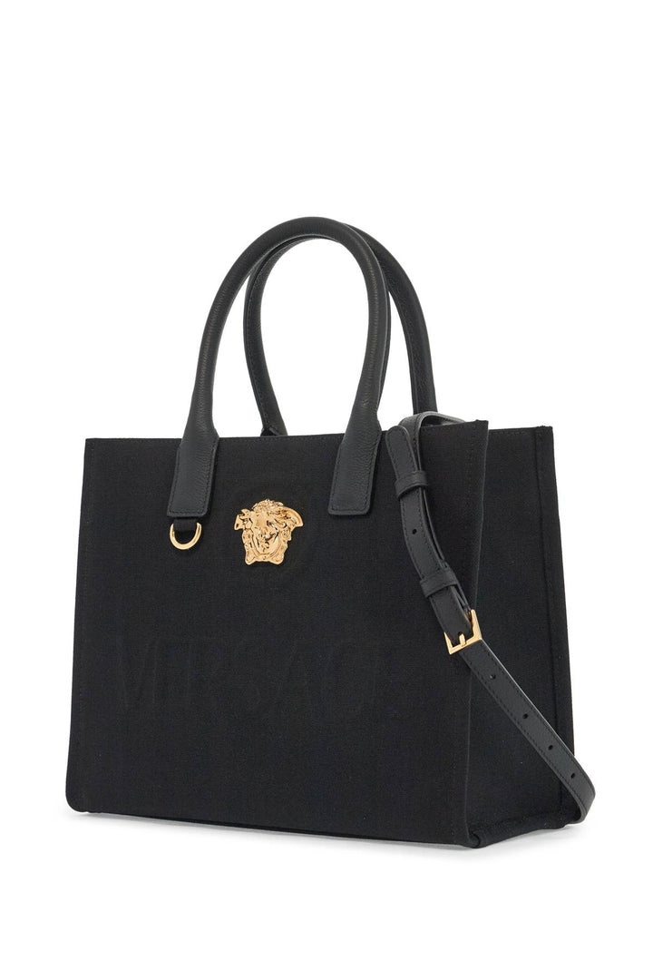 Versace Canvas Small La Medusa Tote Bag