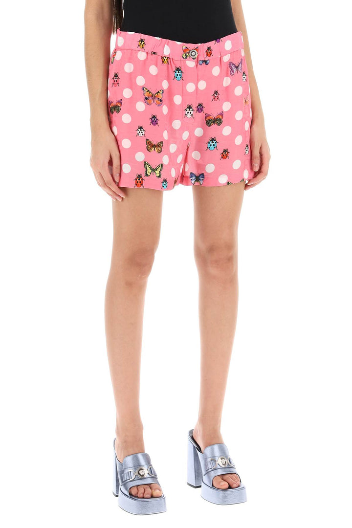 Versace butterflies and ladybugs polka dot shorts