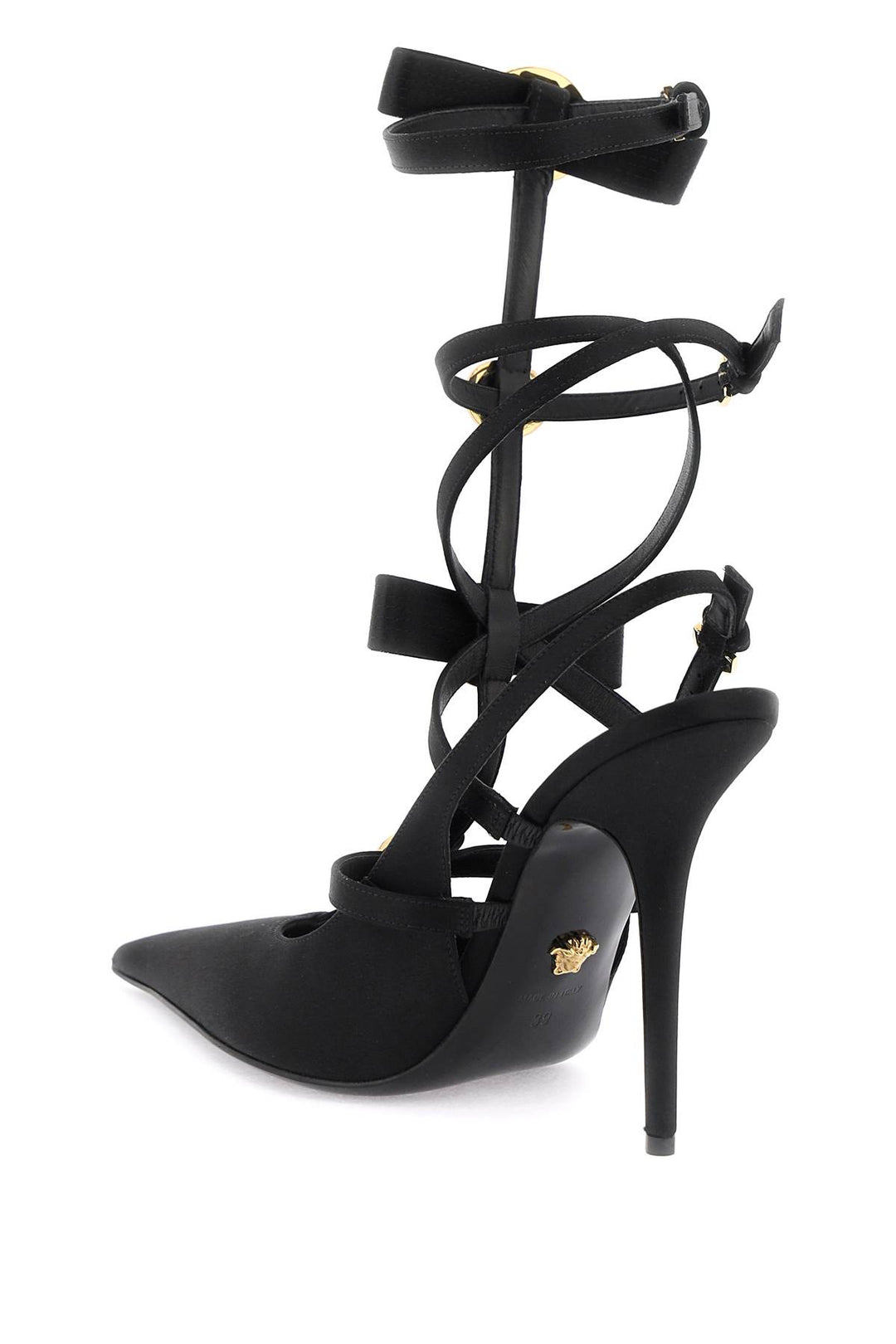 Versace slingback pumps with ribbon bows