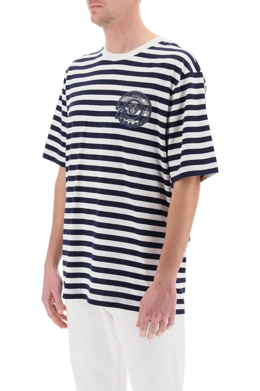 Versace nautical stripe t-shirt