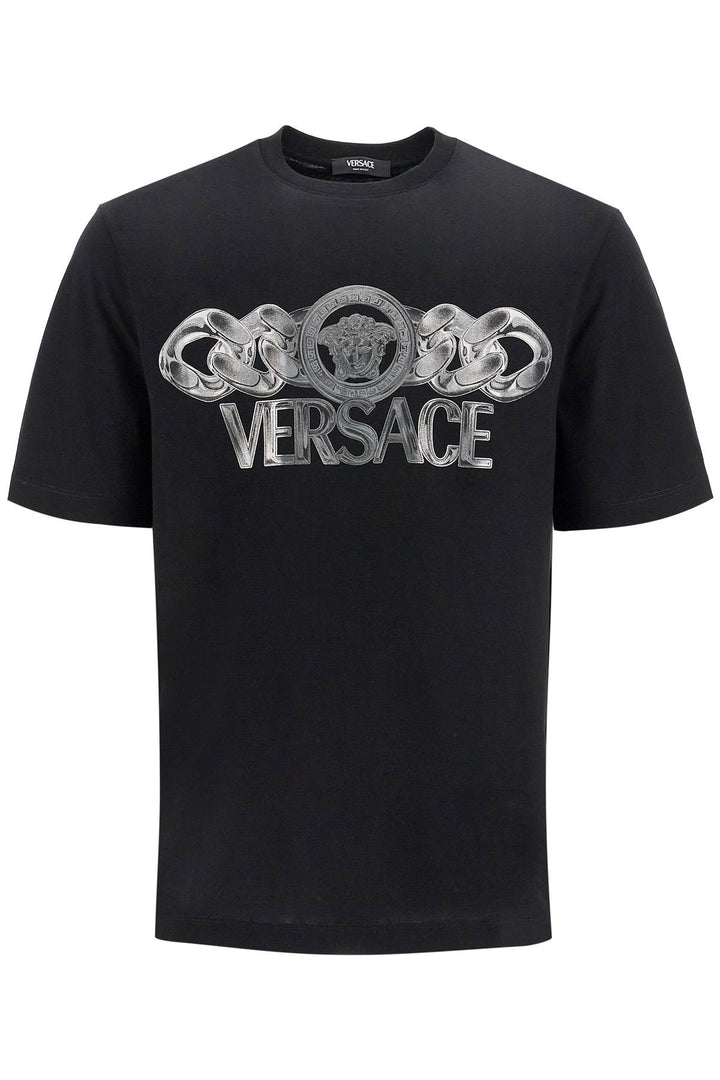 Versace medusa on chain t-shirt