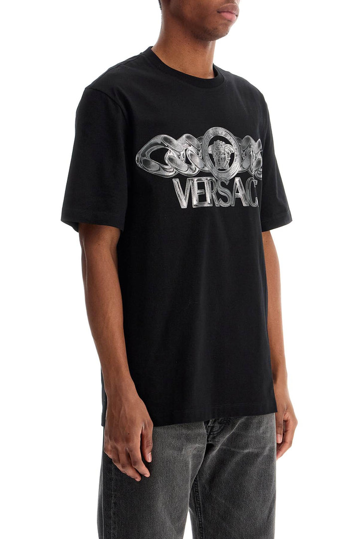 Versace medusa on chain t-shirt