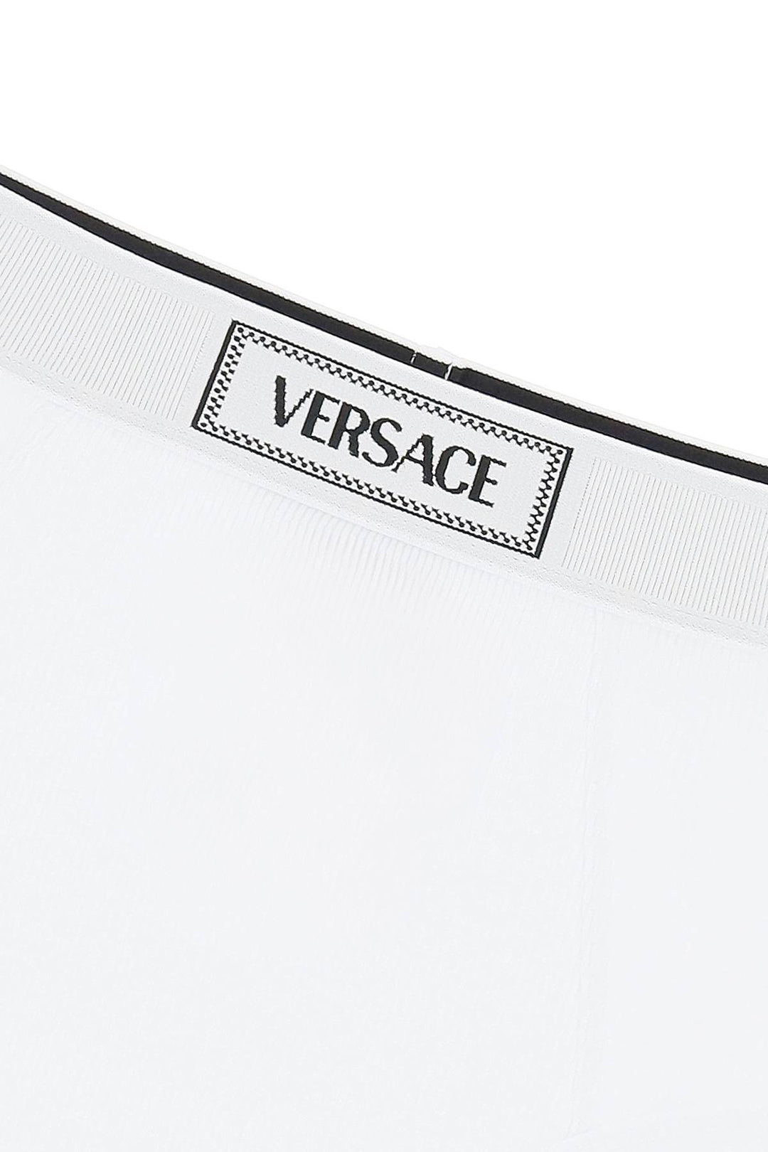 Versace ribbed briefs with '90s logo