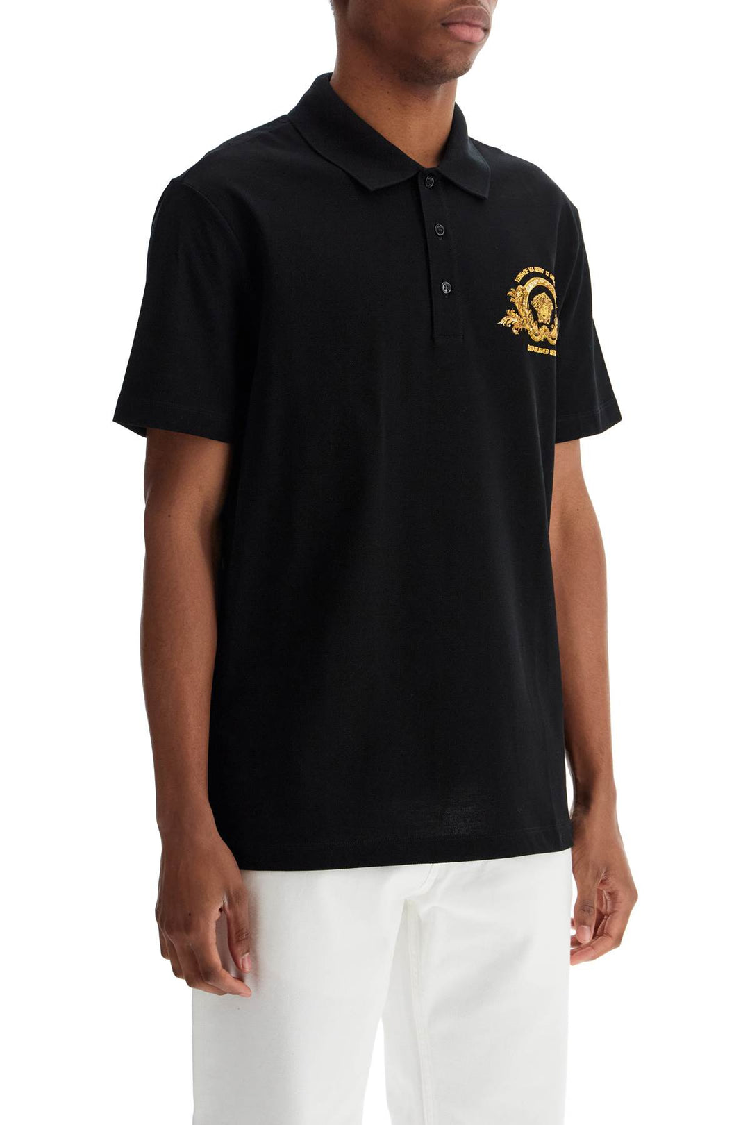 Versace short-sleeved polo shirt