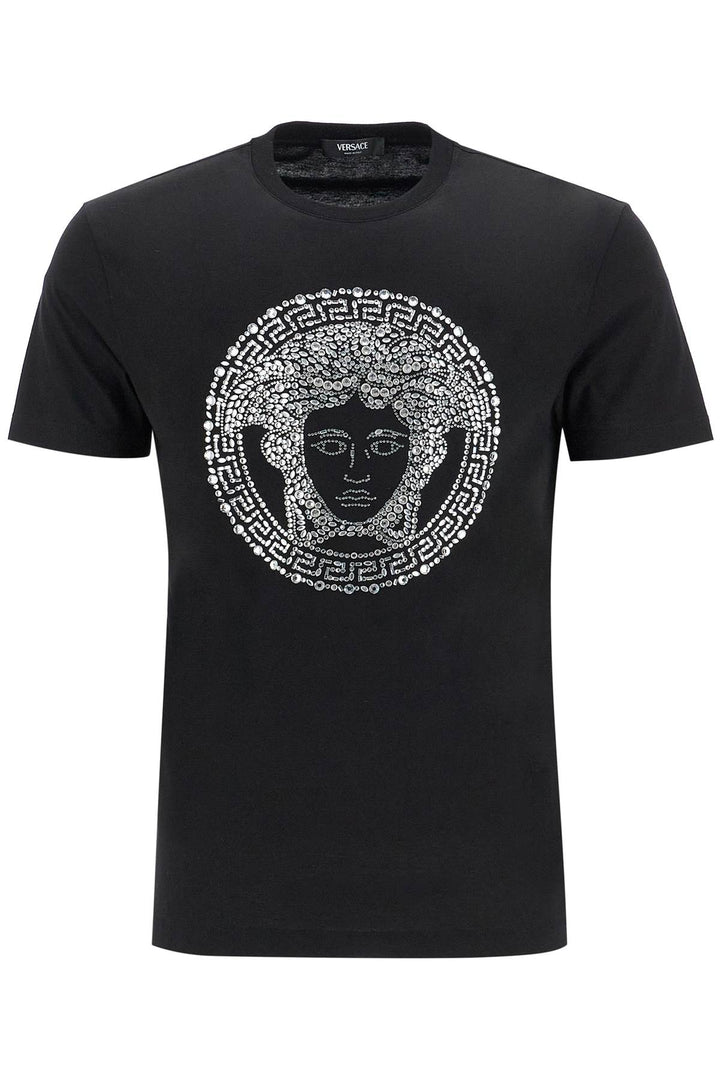 Versace Medusa Crystal Embellished T-Shirt