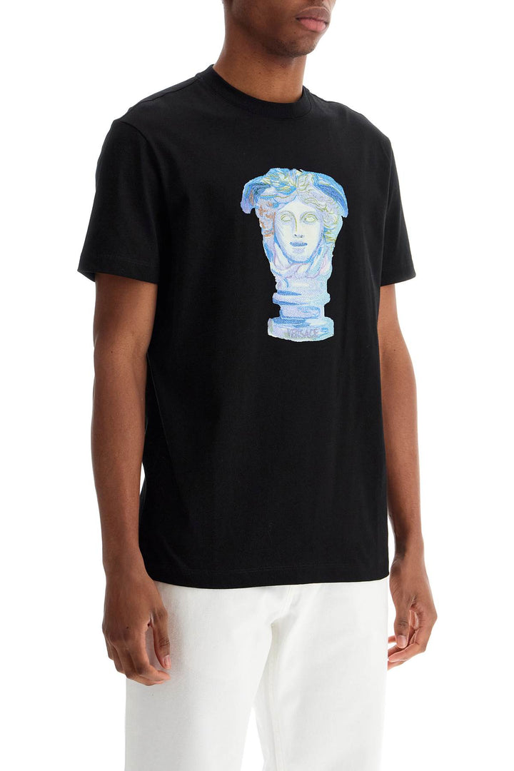 Versace Medusa Embroidered T-Shirt