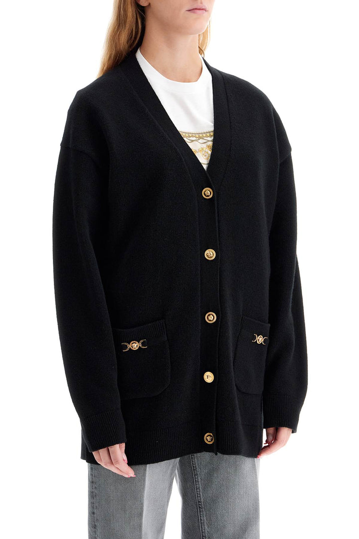 Versace boxy cashmere cardigan