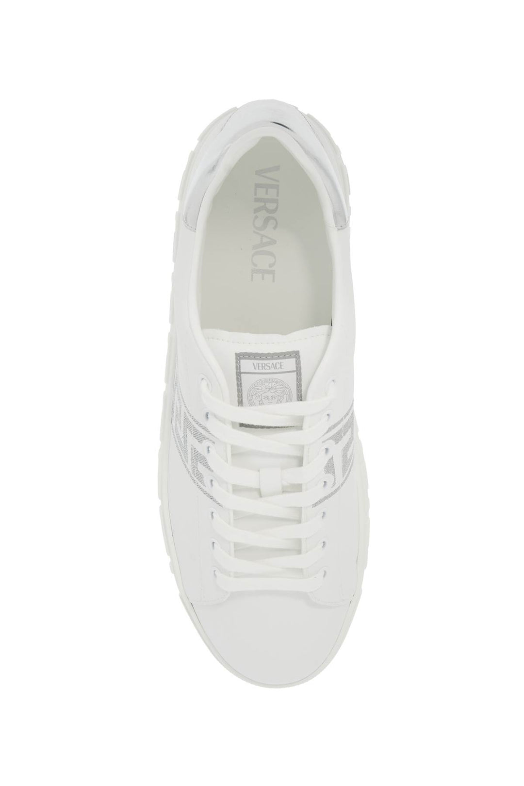 Versace embroidered greek pattern sneakers