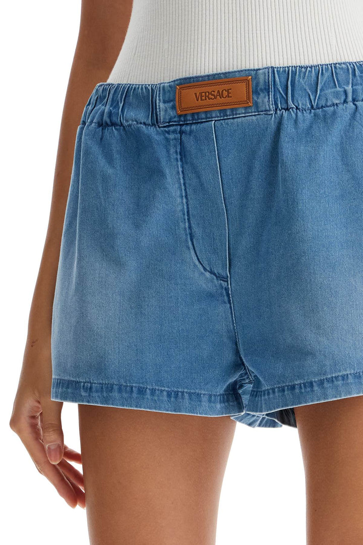 Versace lightweight denim shorts