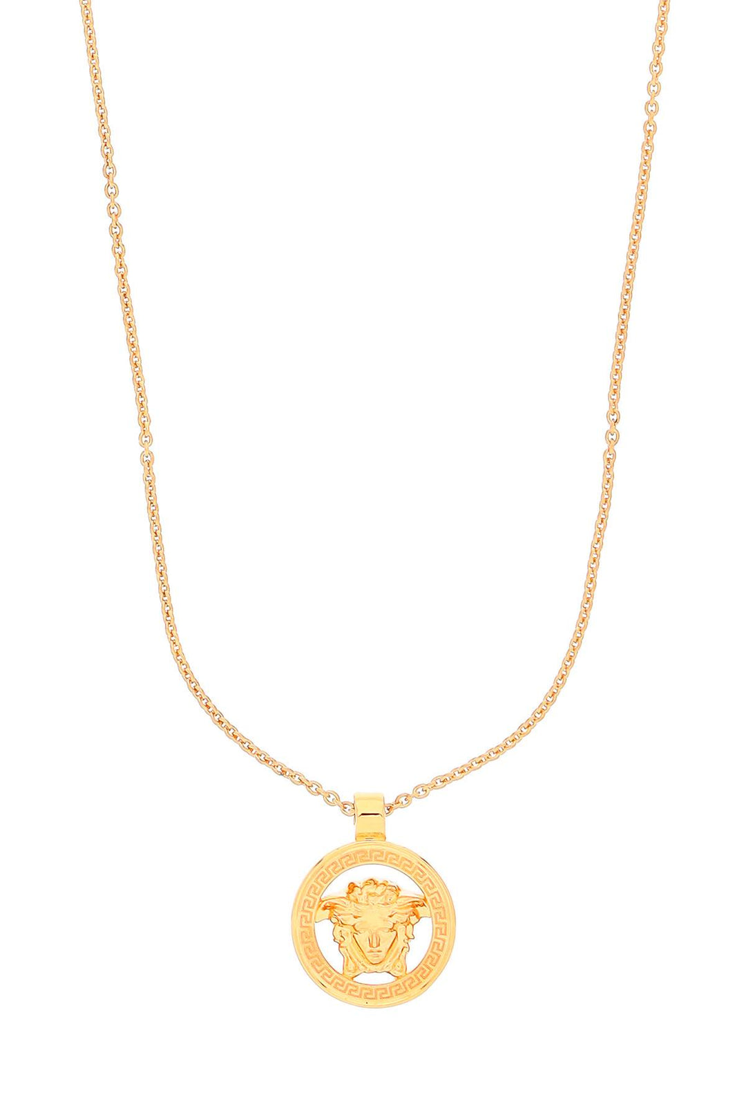 Versace lion head gold necklace