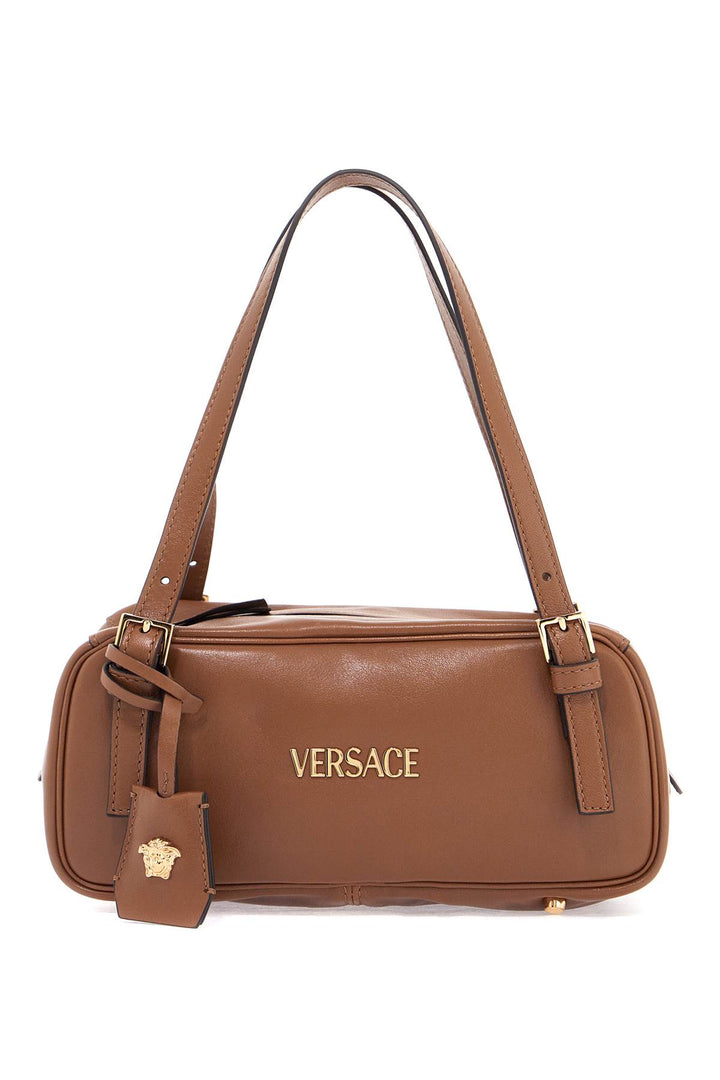 Versace leather bowling bag