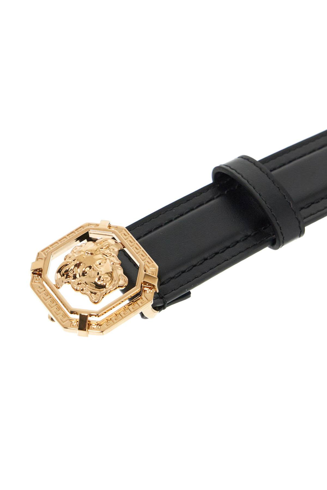 Versace leather medusa belt