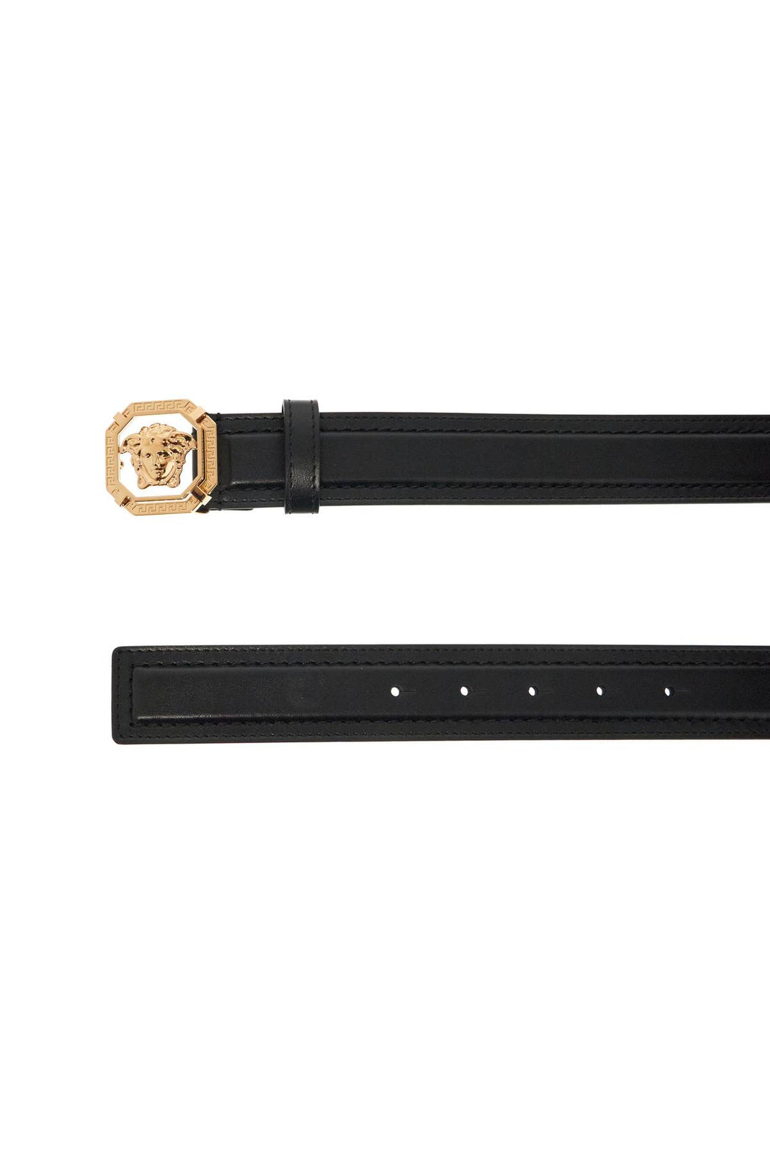 Versace leather medusa belt