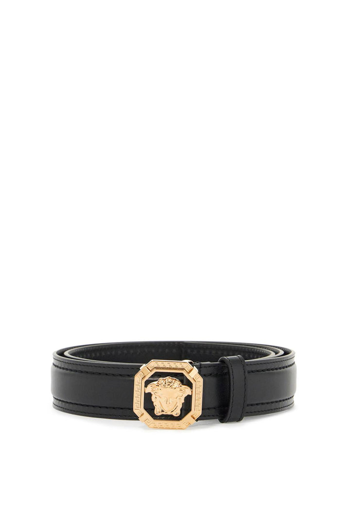 Versace leather medusa belt