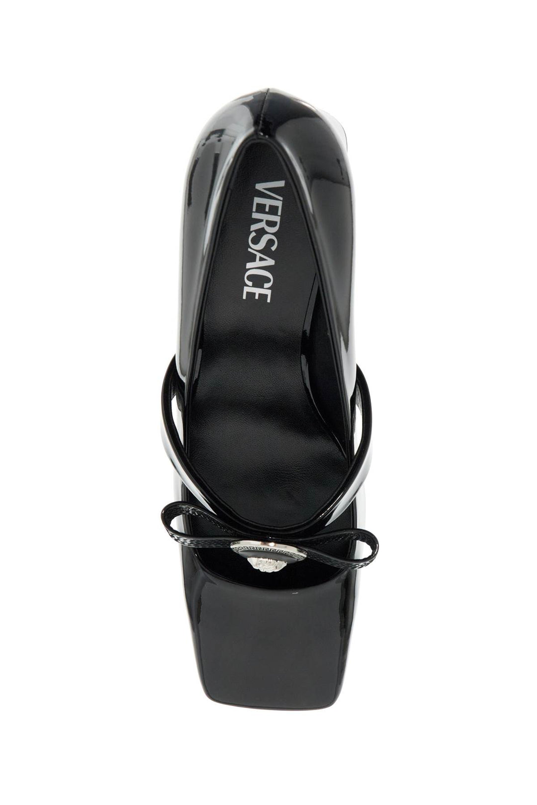 Versace "gianni ribbon patent leather dé