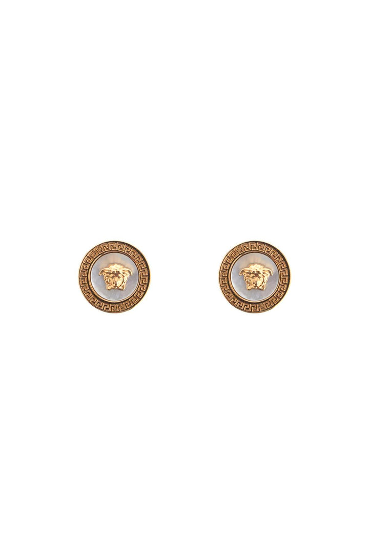 Versace button earrings