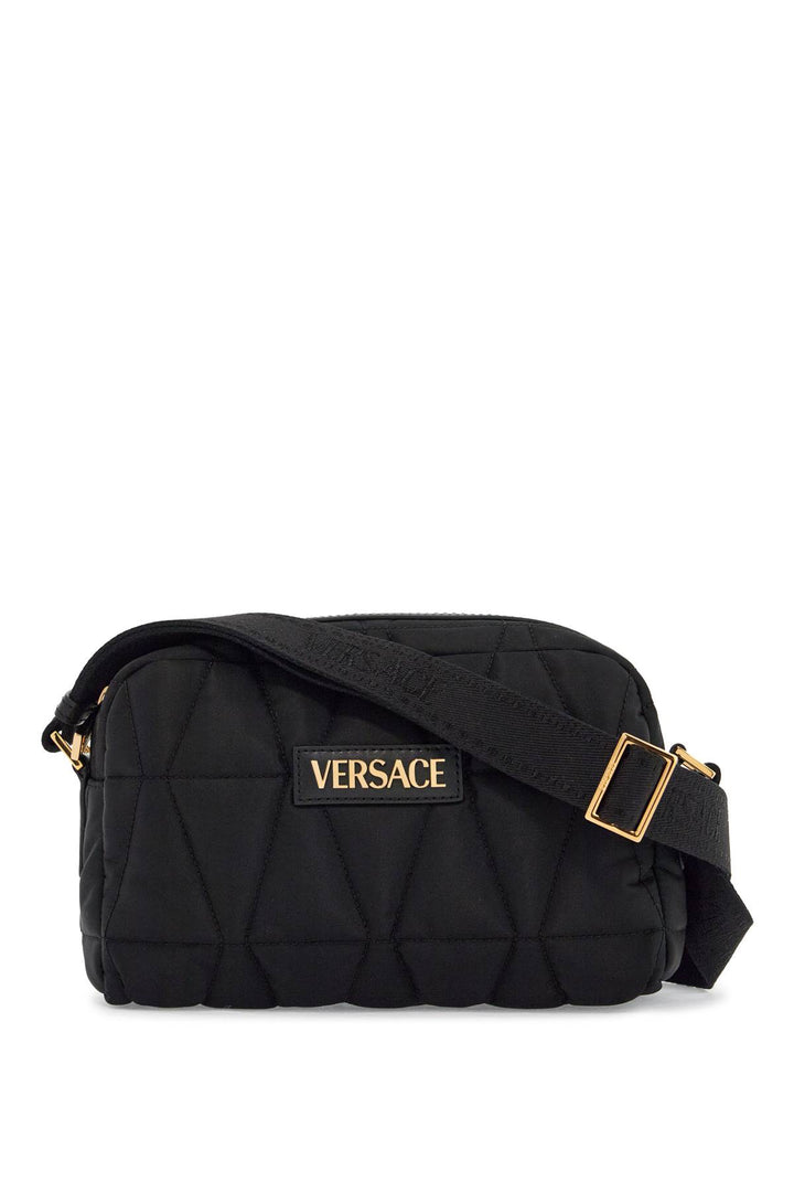 Versace quilted nylon camera bag