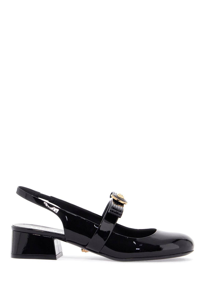 Versace gianni ribbon slingbacks