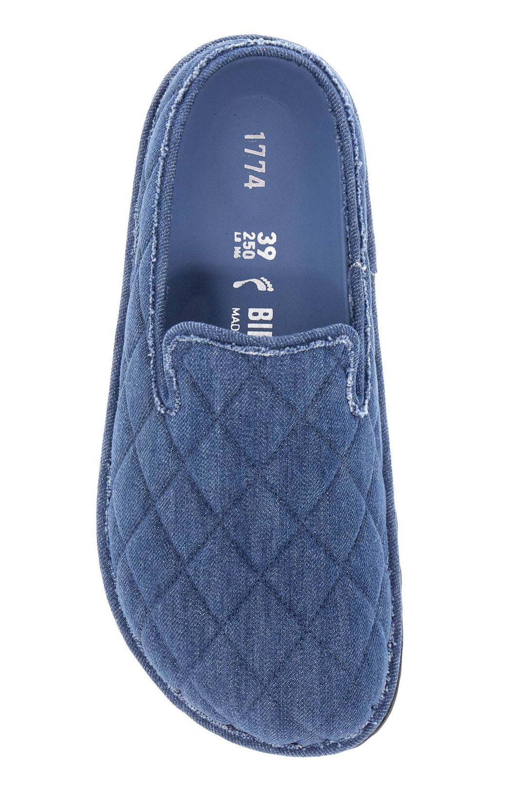 Birkenstock 1774 quilted denim mules