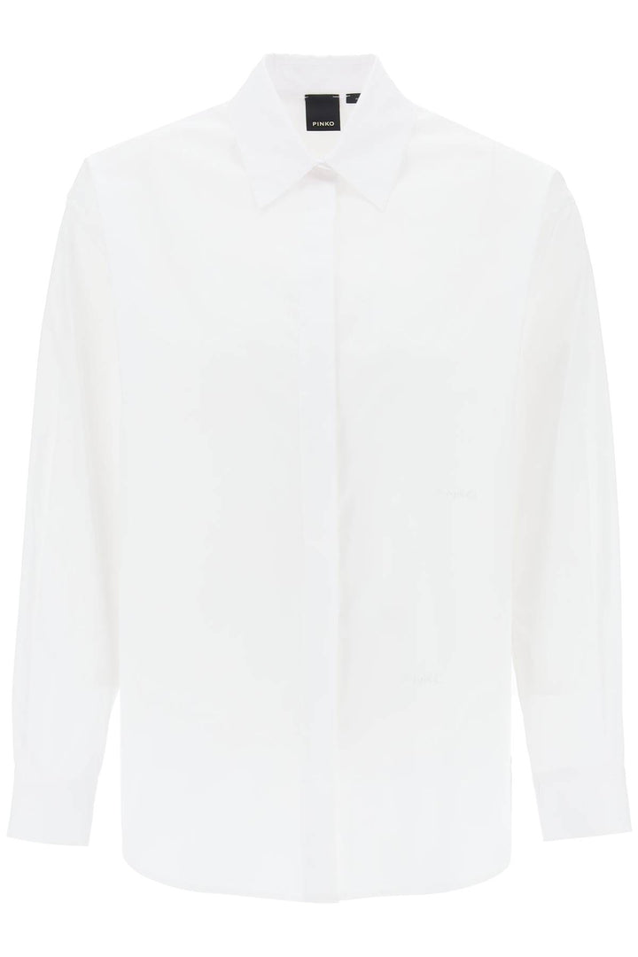 Pinko Cotton Popeline Shirt   Bianco