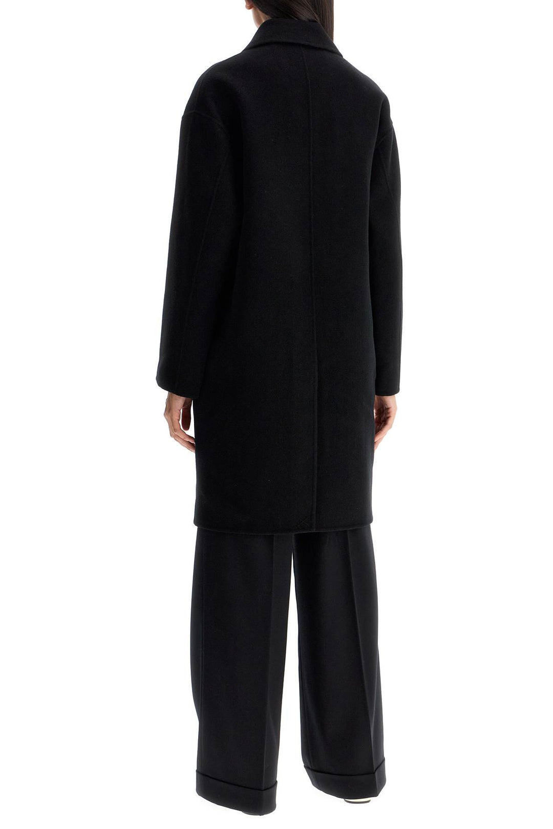 Pinko double wool coat with screwdriver design