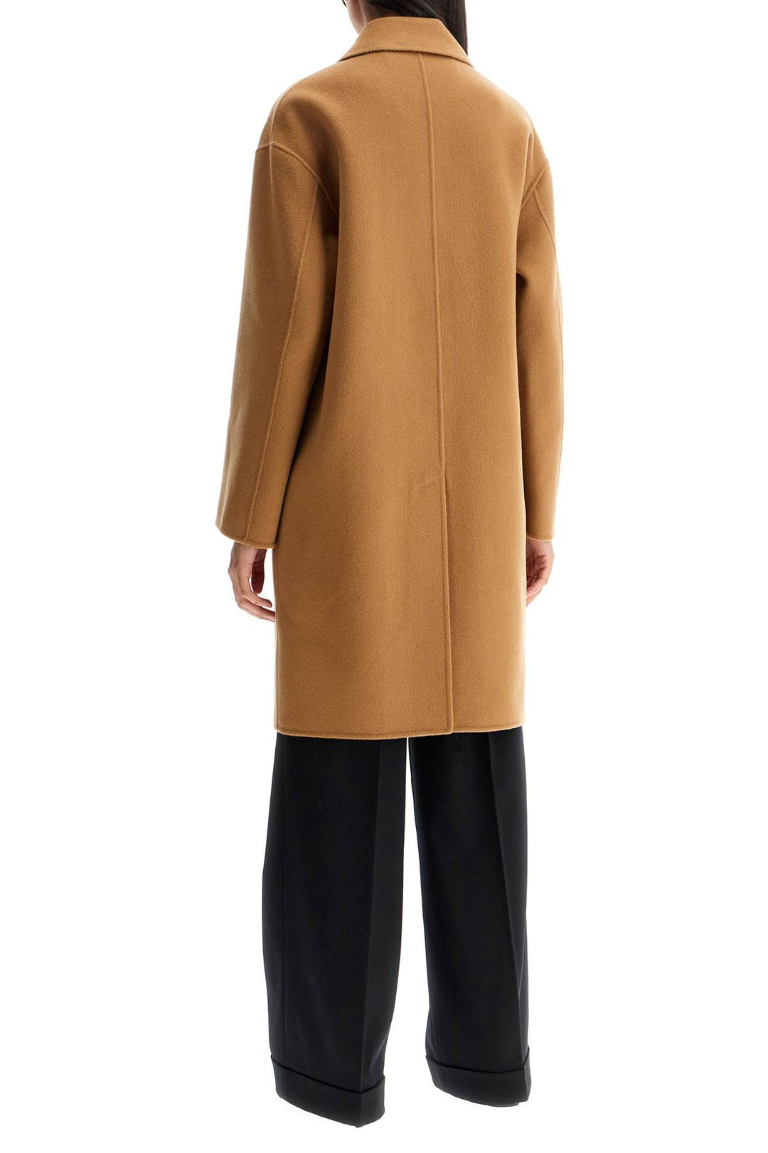 Pinko double wool coat with screwdriver design