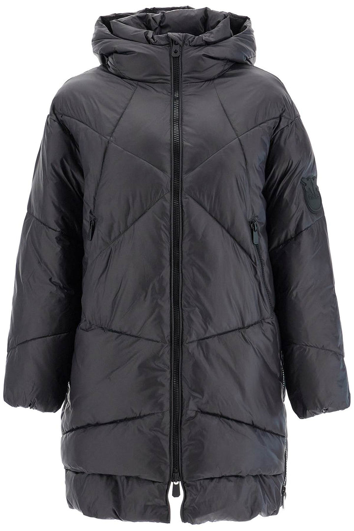 Pinko mid-length down jacket with hood