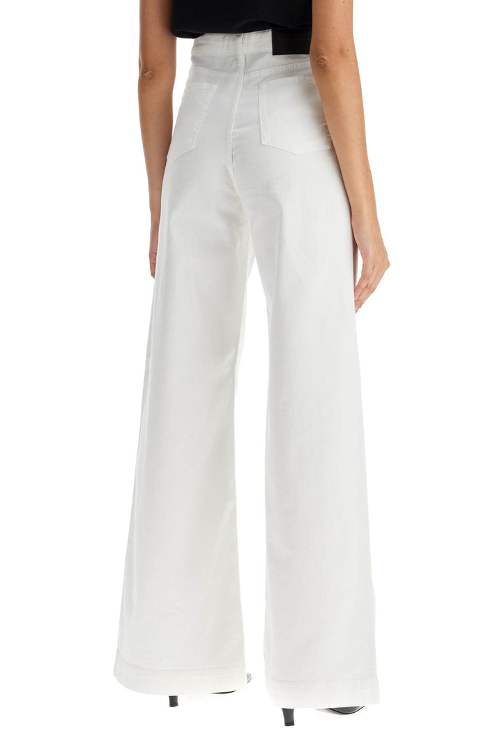 Pinko wide leg twill trousers