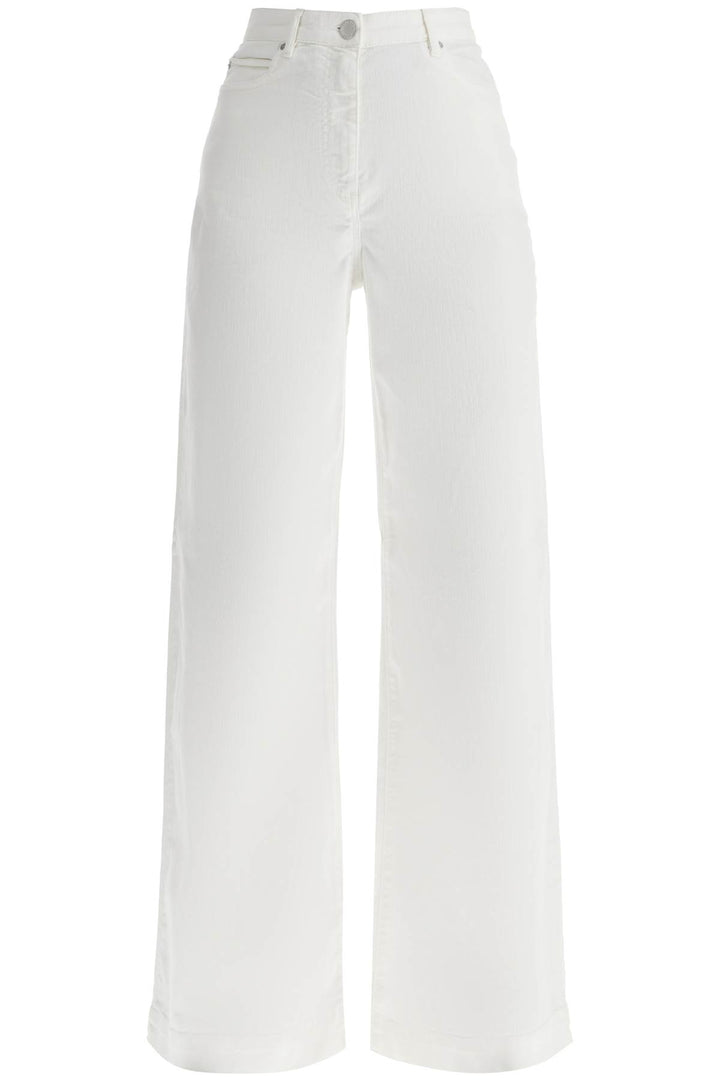 Pinko wide leg twill trousers