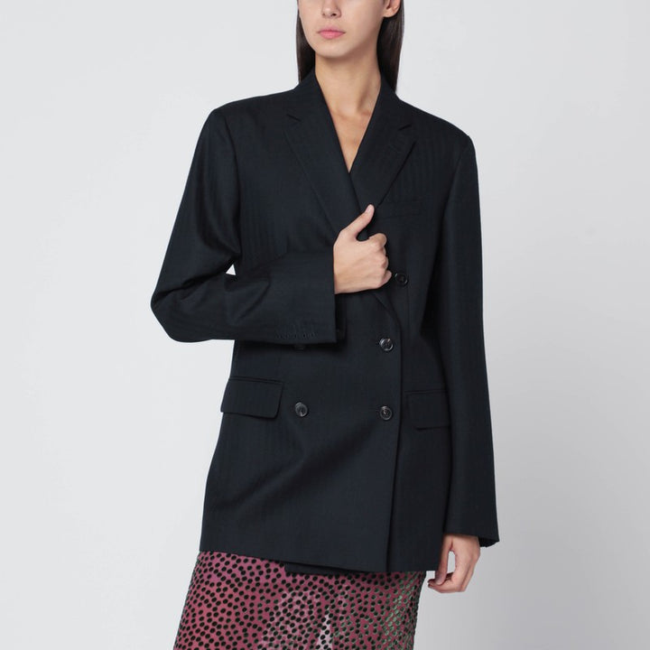 Dries Van Noten double-breasted wool jacket