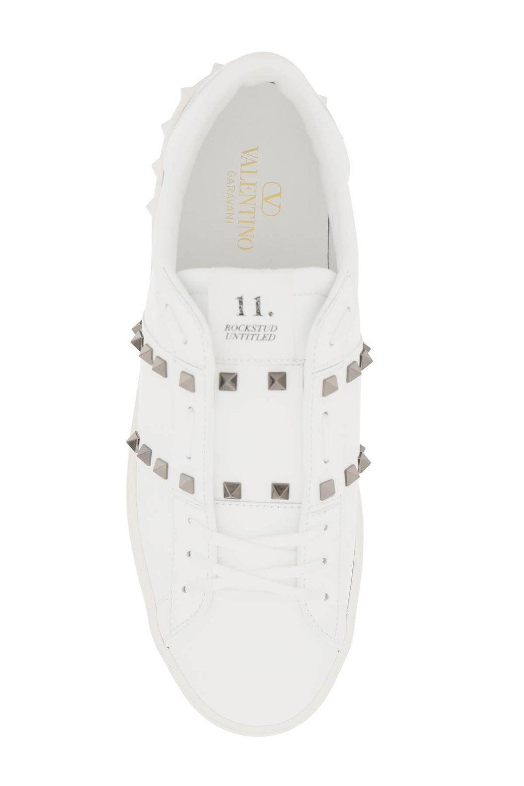 Valentino Garavani Open Rockstud Untitled Sneakers   White